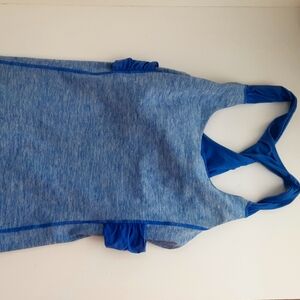 VINTAGE Lululemon "Bliss" Tank (First Release, 2010), Blue, Size 6/B/C with Bra